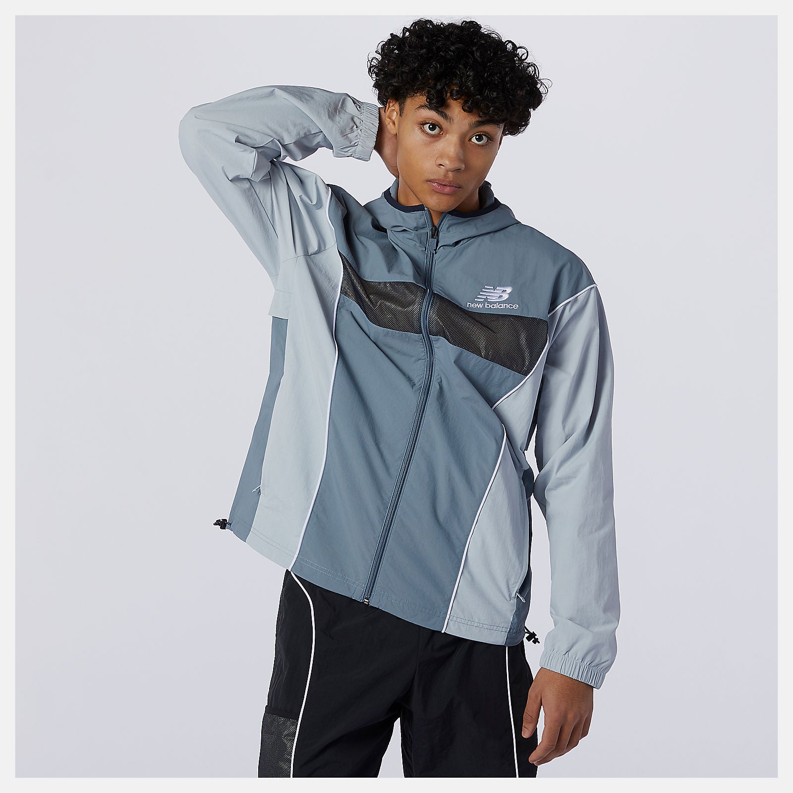 Grey NB Athletics Windbreaker / New Balance Men