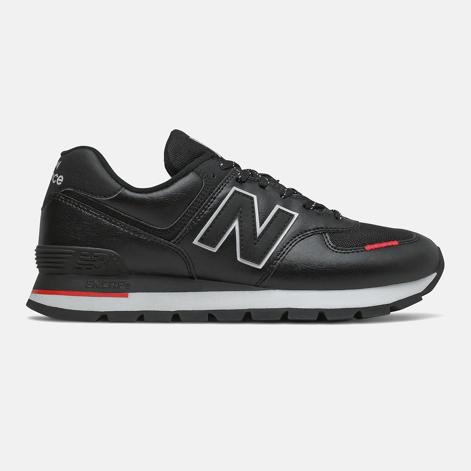 Black/Velocity Red 574 Rugged / New Balance Men
