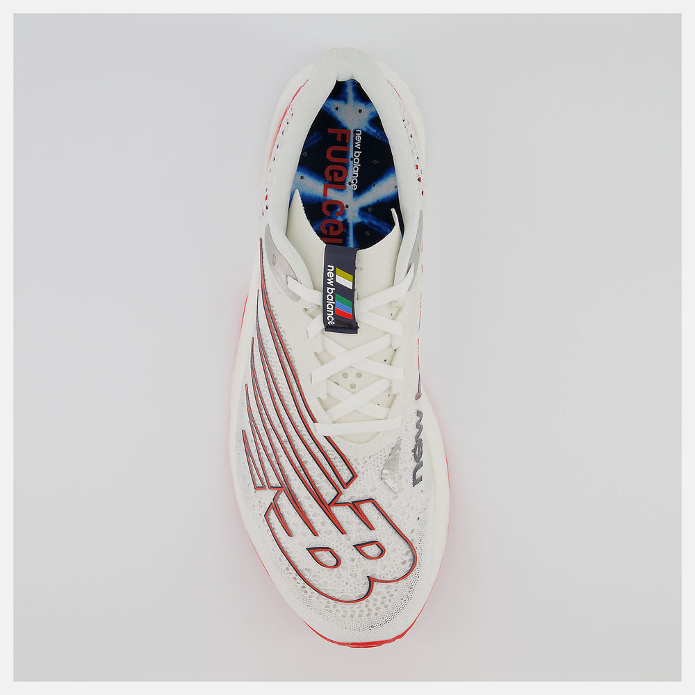 White/Neo Flame FuelCell RC Elite v2 / New Balance Men