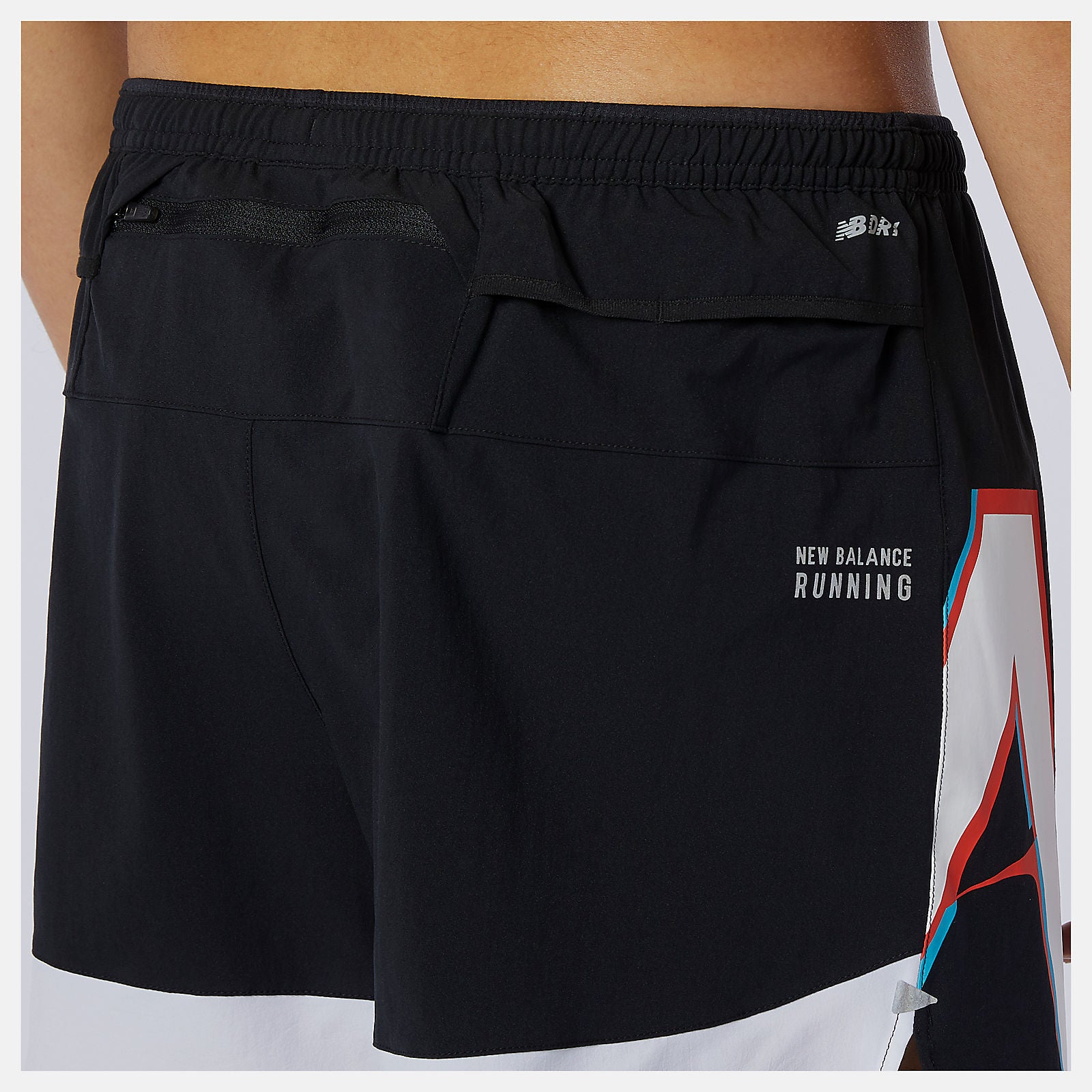 Wave Blue Printed Impact Run 5 Inch Short / New Balance Men