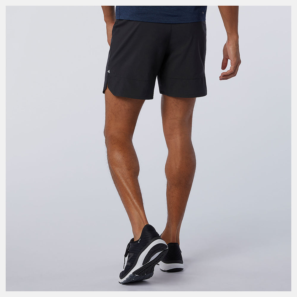 Black Impact Run 7 Inch Short / New Balance Men