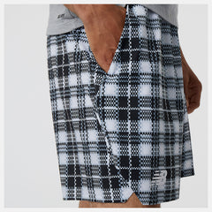 White 7 In Printed Tournament Short / New Balance Men
