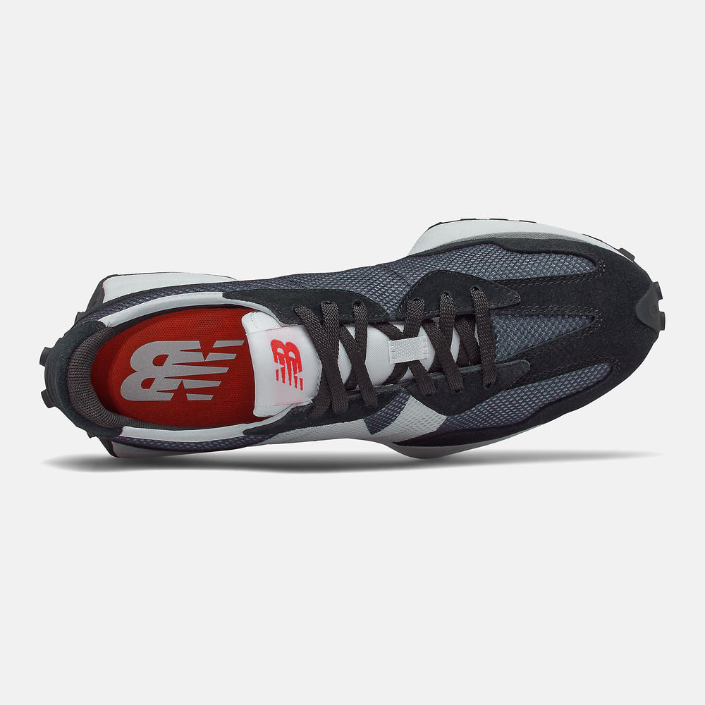 Black/NB White 327 / New Balance Men