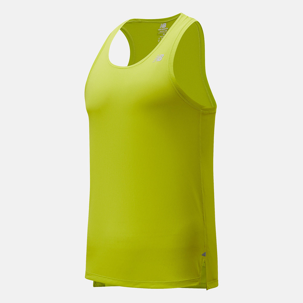 Sulpher Yellow Impact Run Singlet / New Balance Men