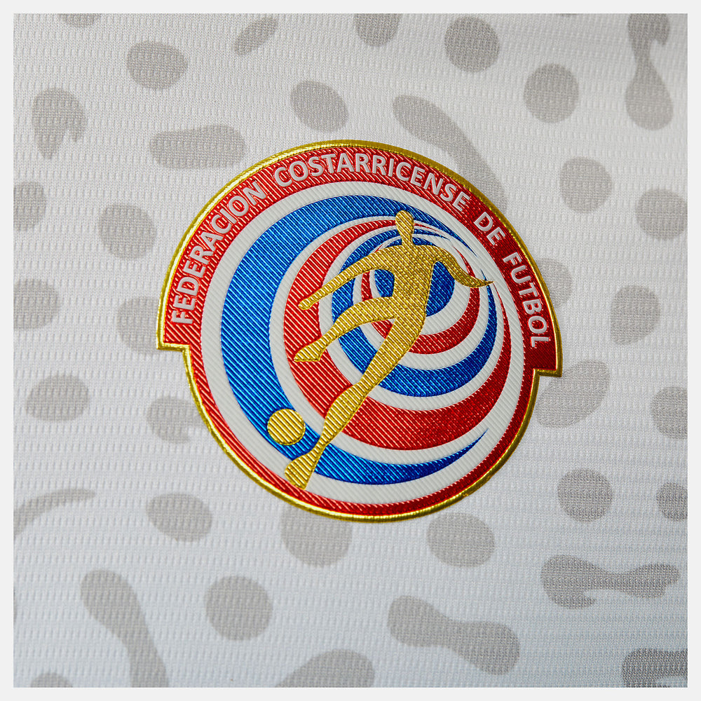 White Costa Rica Away Short Sleeve Jersey / New Balance Men