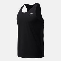 Black Accelerate Singlet / New Balance Men