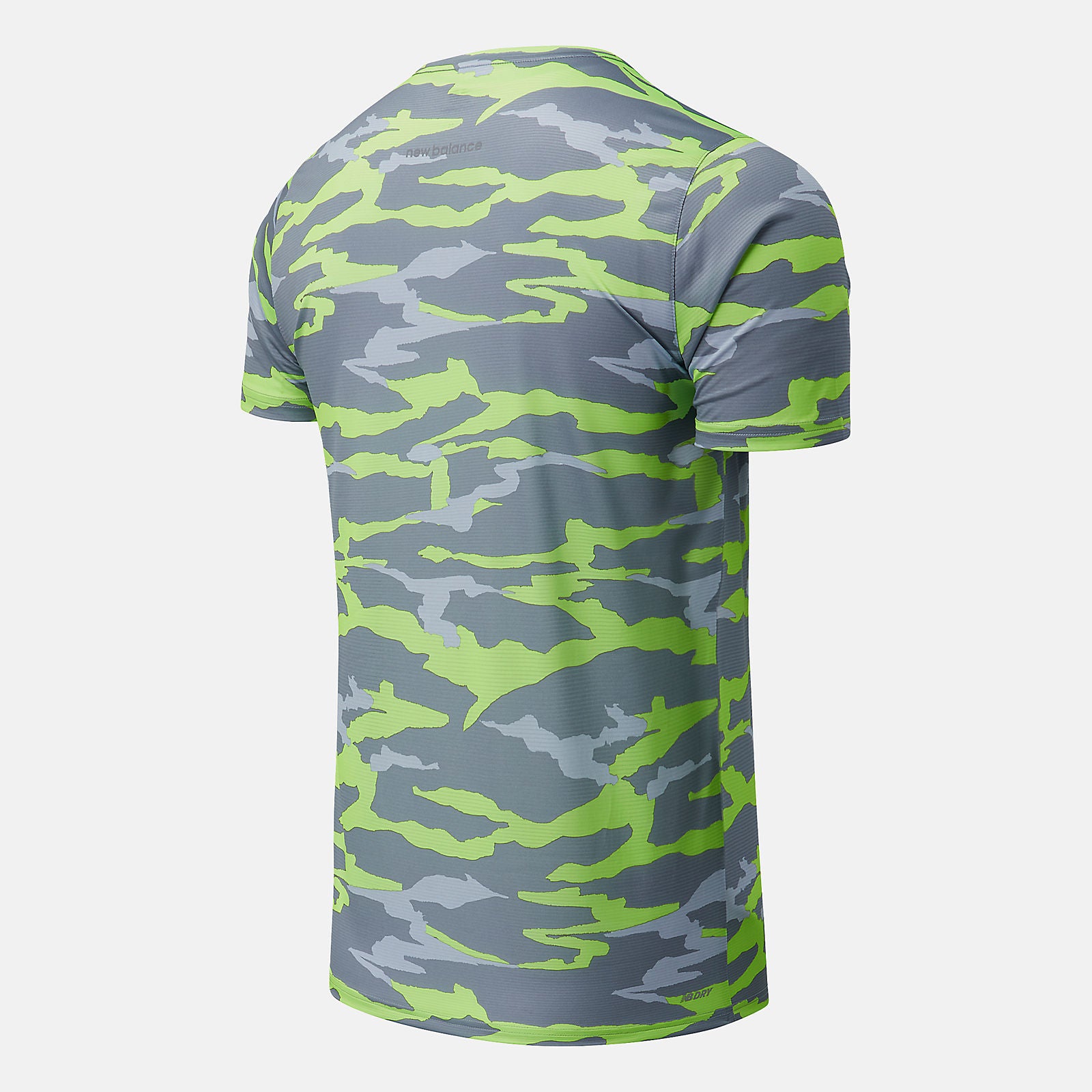 Bleached Lime Glo/Outerspace Printed Accelerate Short Sleeve / New Balance Men