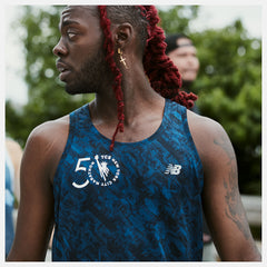 Rogue Wave NYC Marathon Printed Impact Run Singlet / New Balance Men