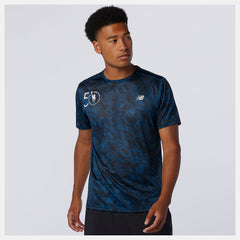 Rogue Wave NYC Marathon Printed Impact Run Short Sleeve / New Balance Men
