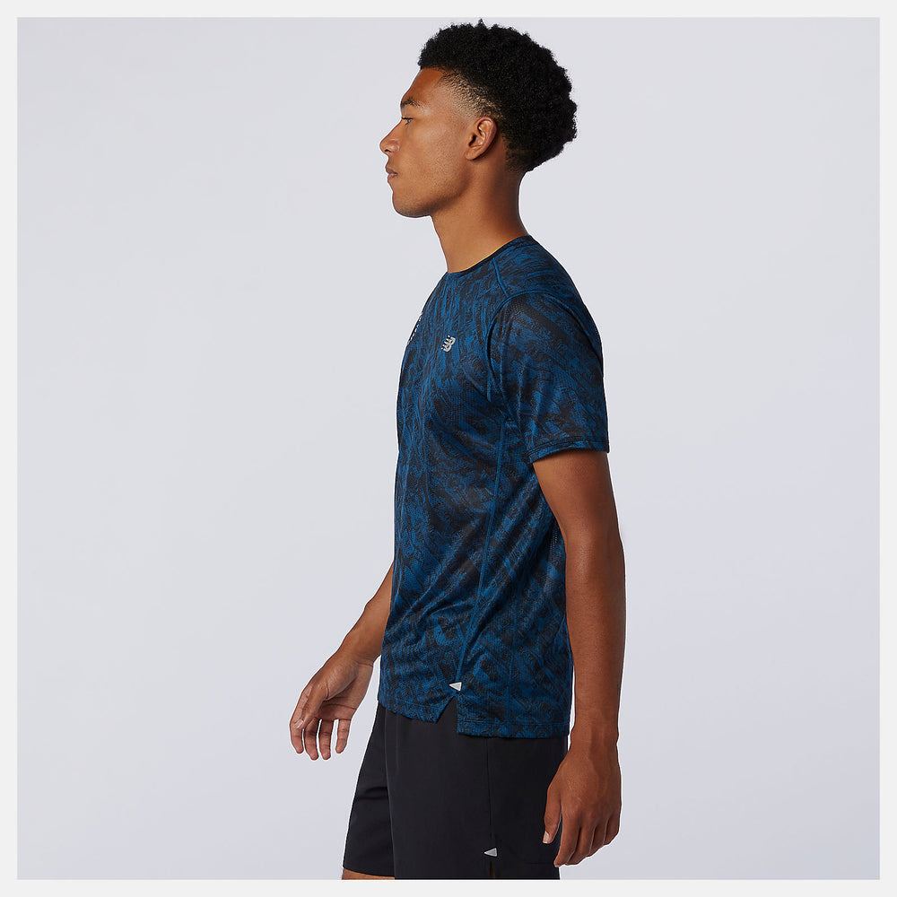 Rogue Wave NYC Marathon Printed Impact Run Short Sleeve / New Balance Men