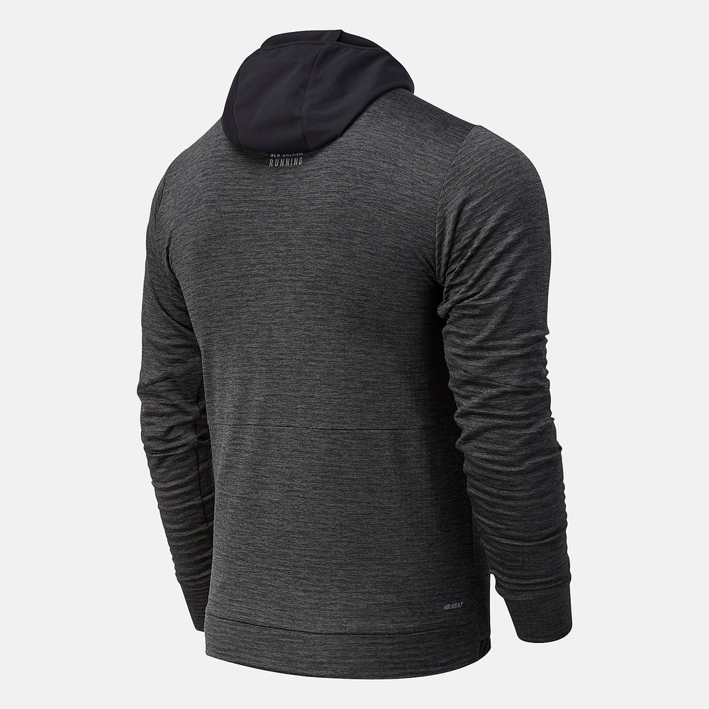 Heather Charcoal NYC Marathon Impact Run Grid Back Hoodie / New Balance Men