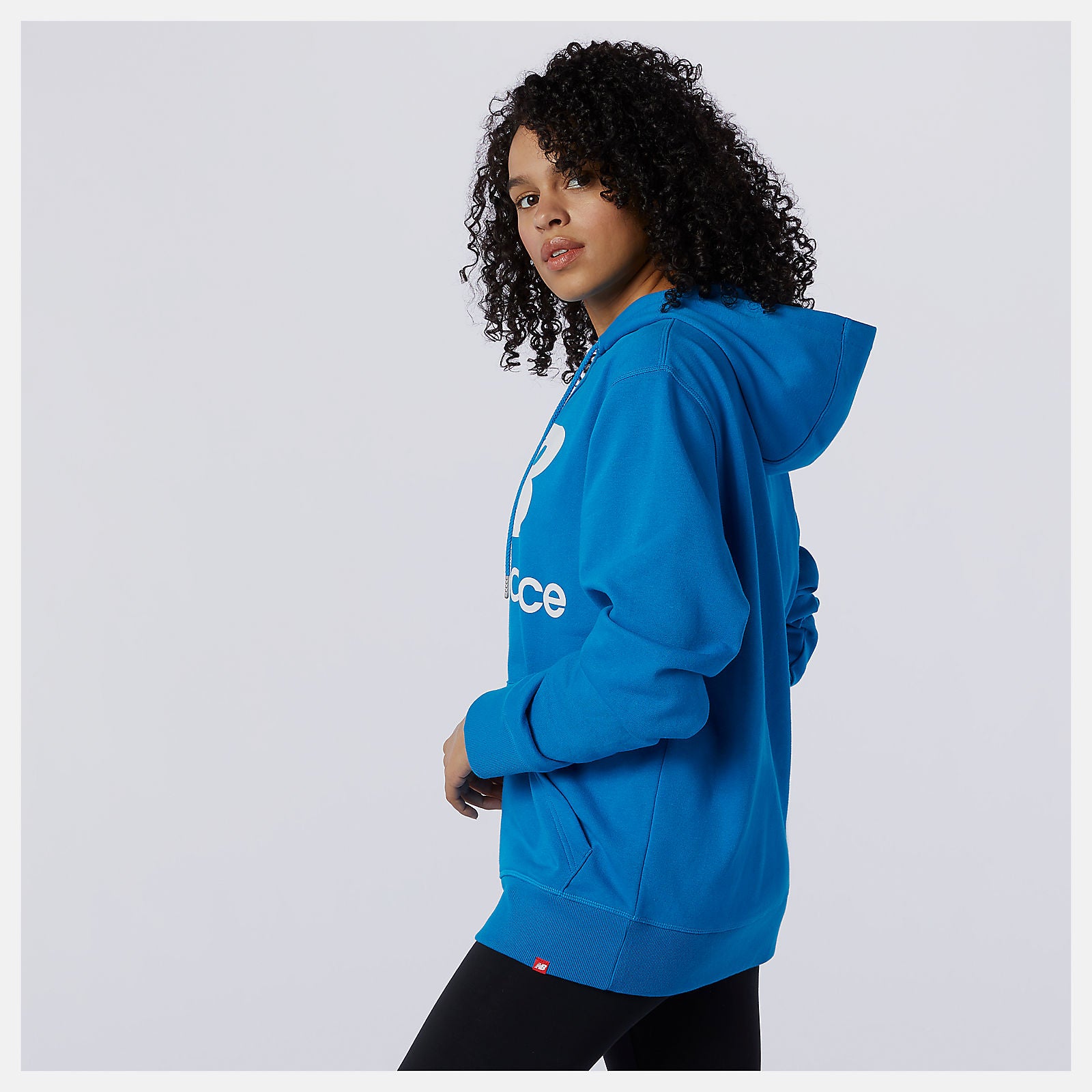 Wave Blue NB Essentials Stacked Logo Po Hoodie / New Balance Men
