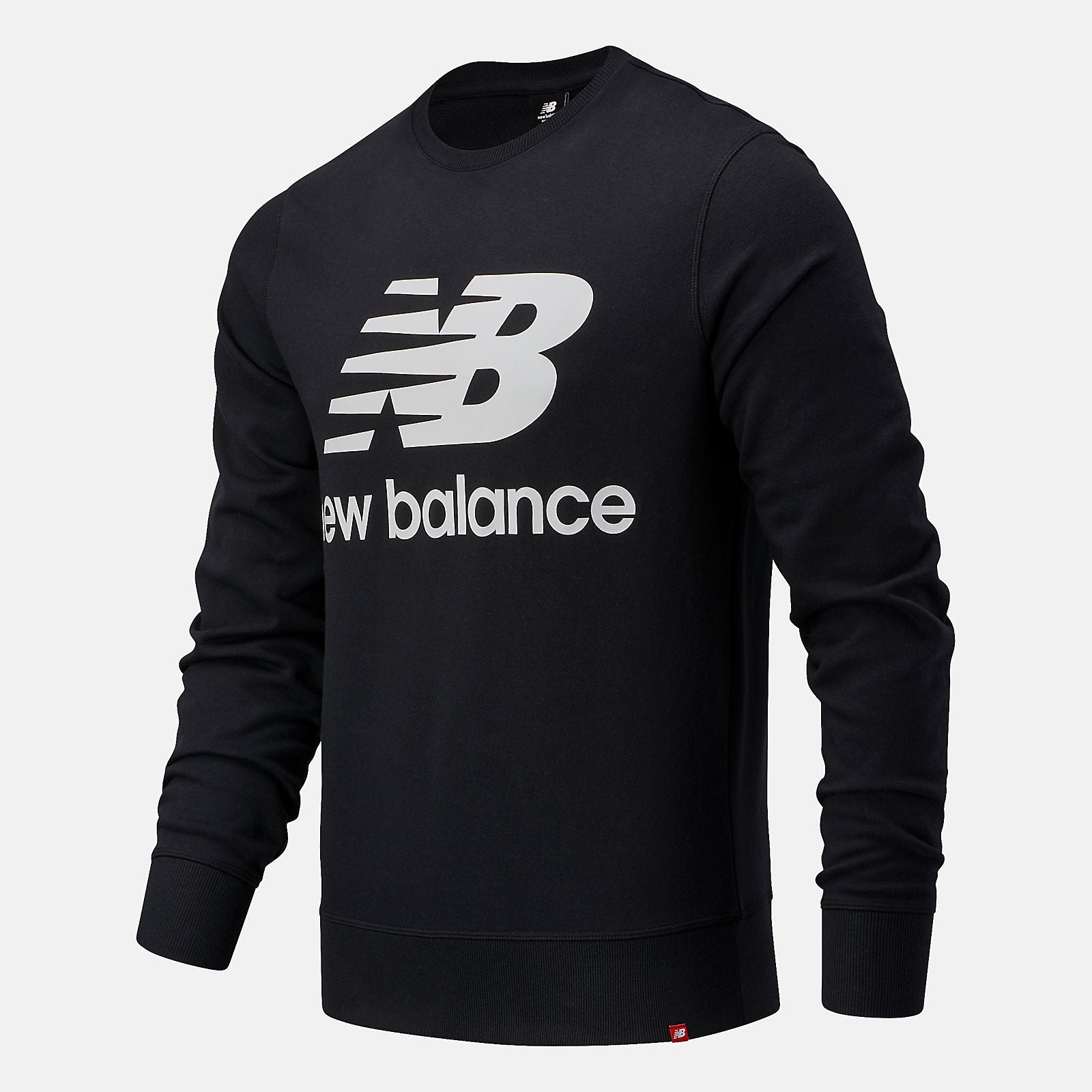 Black NB Essentials Stacked Logo Crew / New Balance Men