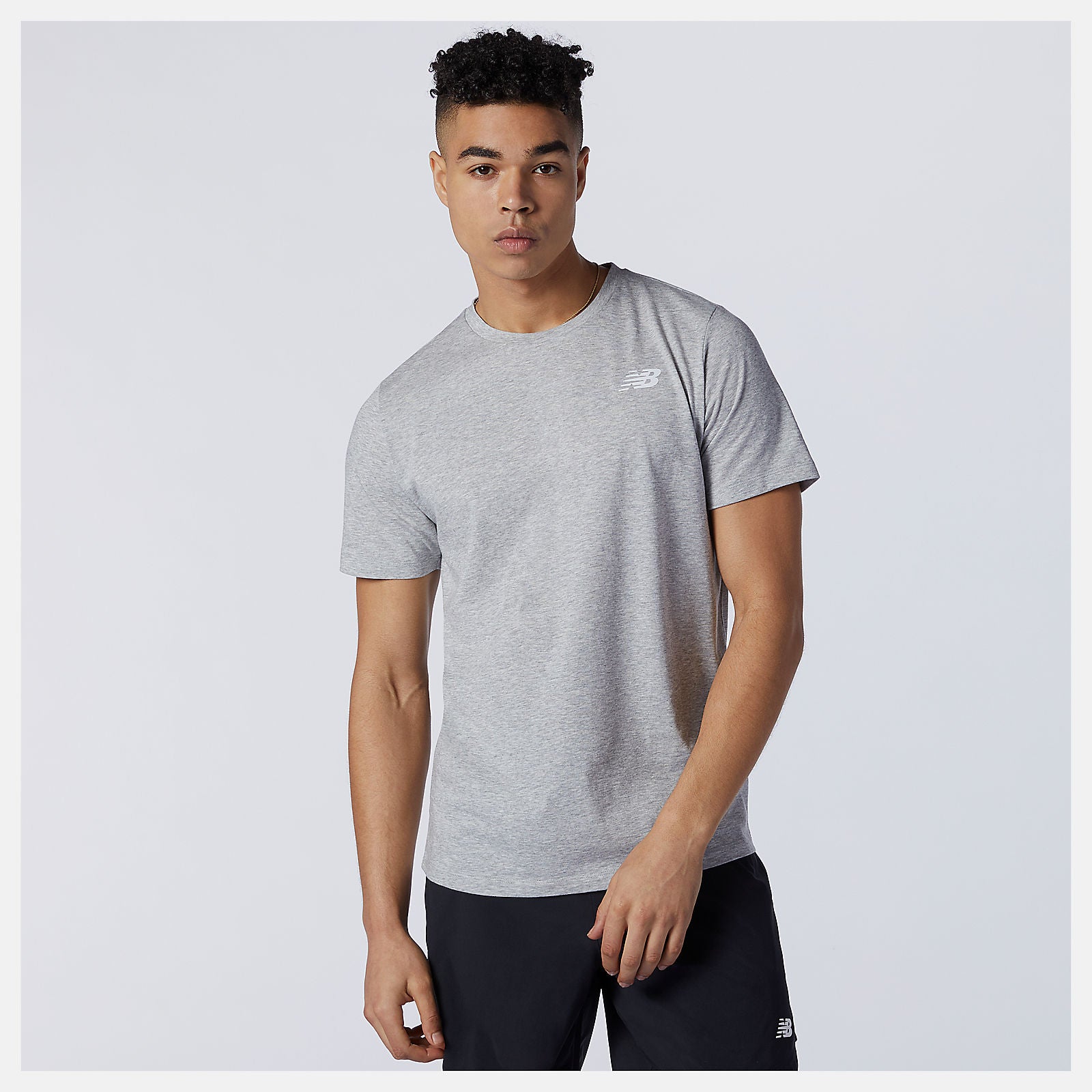 Athletic Grey Heathertech Tee / New Balance Men