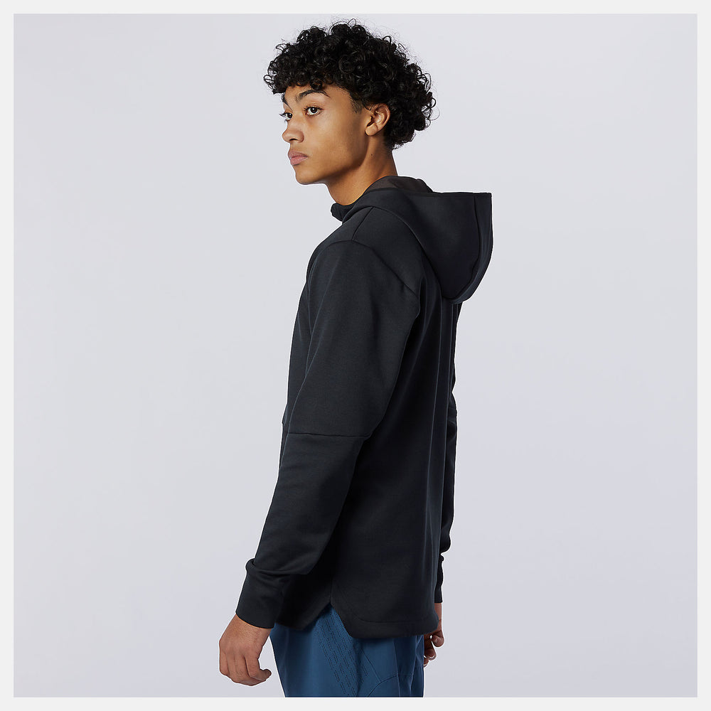 Black Heather Q Speed Fuel Hoodie / New Balance Men
