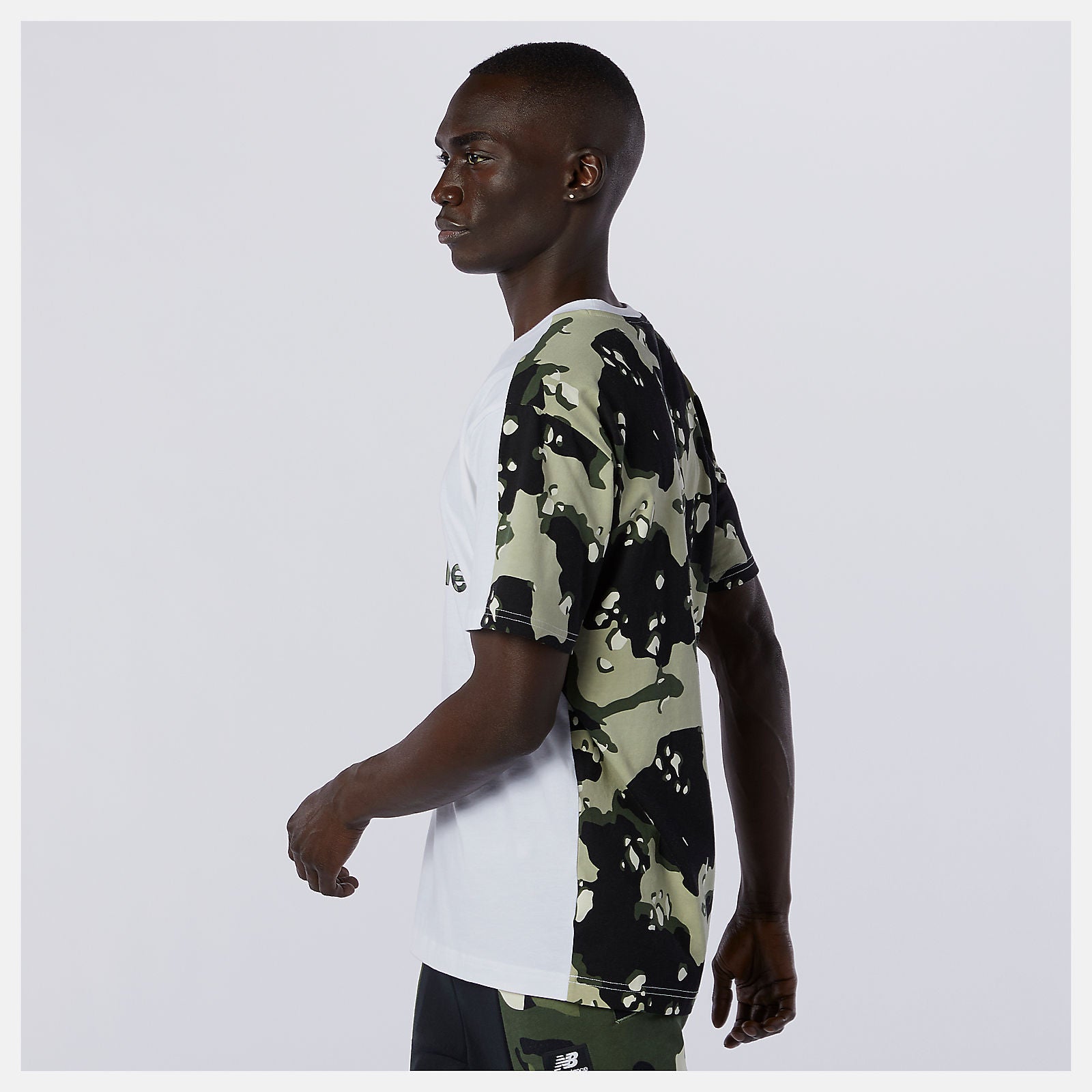 White Multi NB Essential Camo Tee / New Balance Men