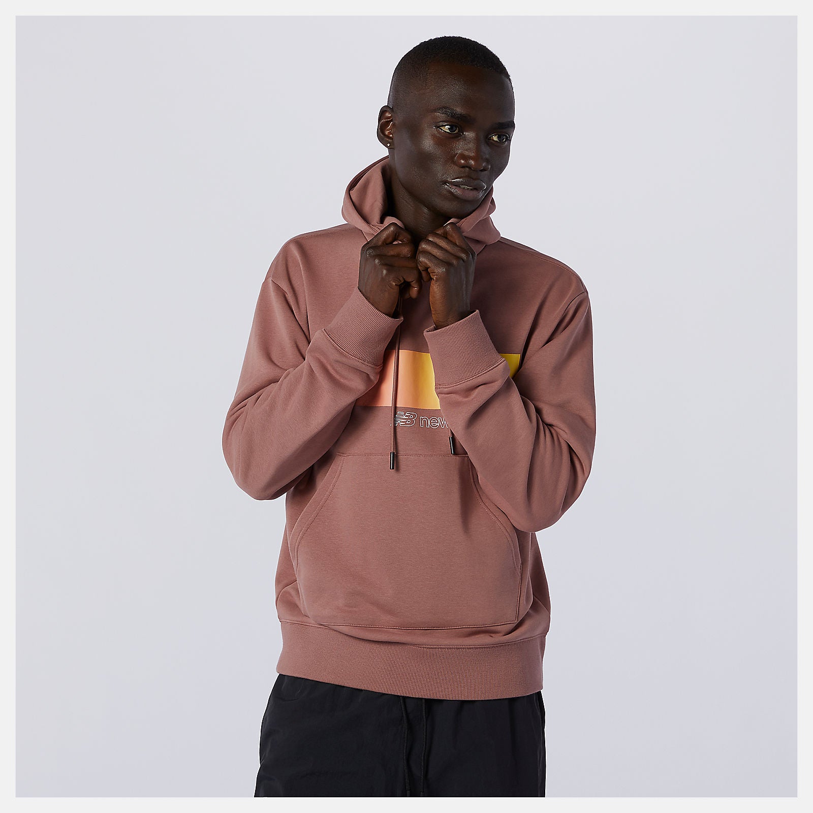Red NB Sport Style Optiks Hoodie / New Balance Men
