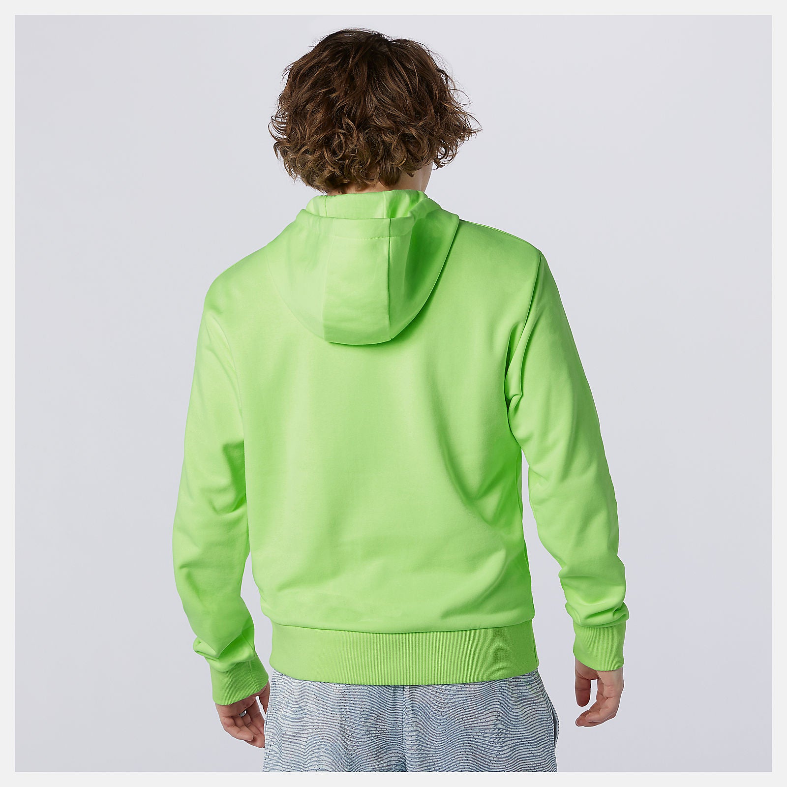Bleached Lime Glo NB Athletics Psy Varsity Hoodie / New Balance Men