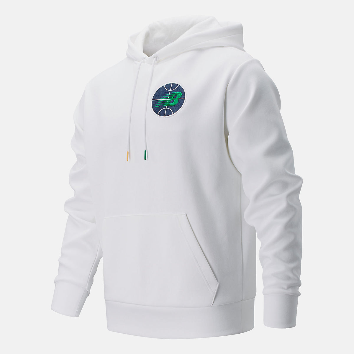 White NB Basketball Colorized Court Hoodie / New Balance Men