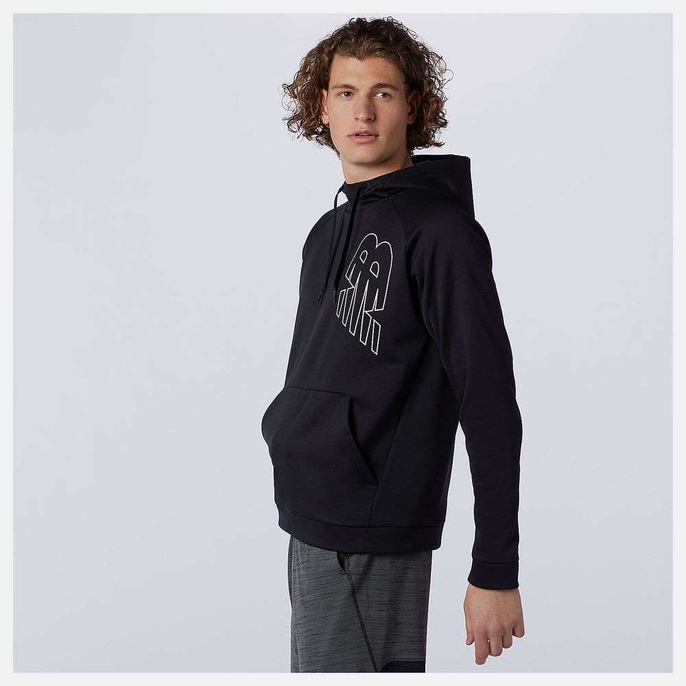 Black Tenacity Performance Fleece Pullover Hoodie / New Balance Men