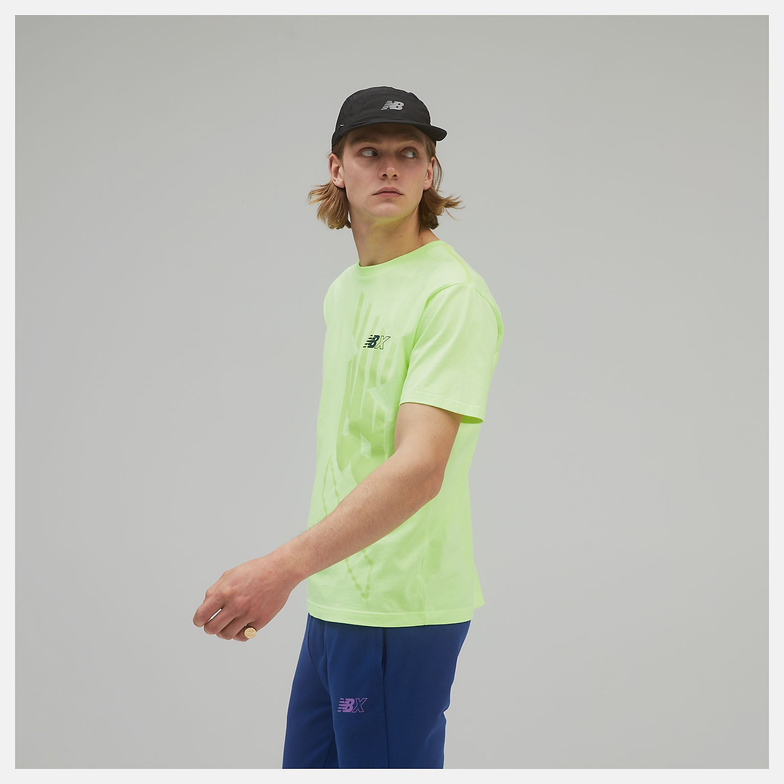 Bleached Lime Glo NB Essentials NBX Graphic Tee 2 / New Balance Men