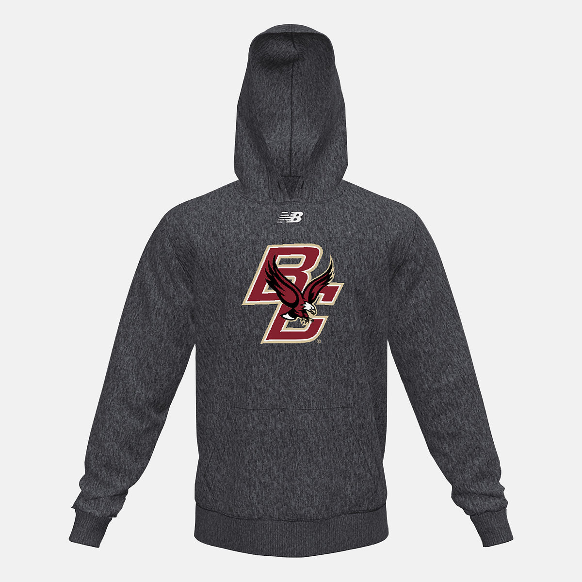Black Heather NB Fleece Hoody(Boston College) / New Balance Men