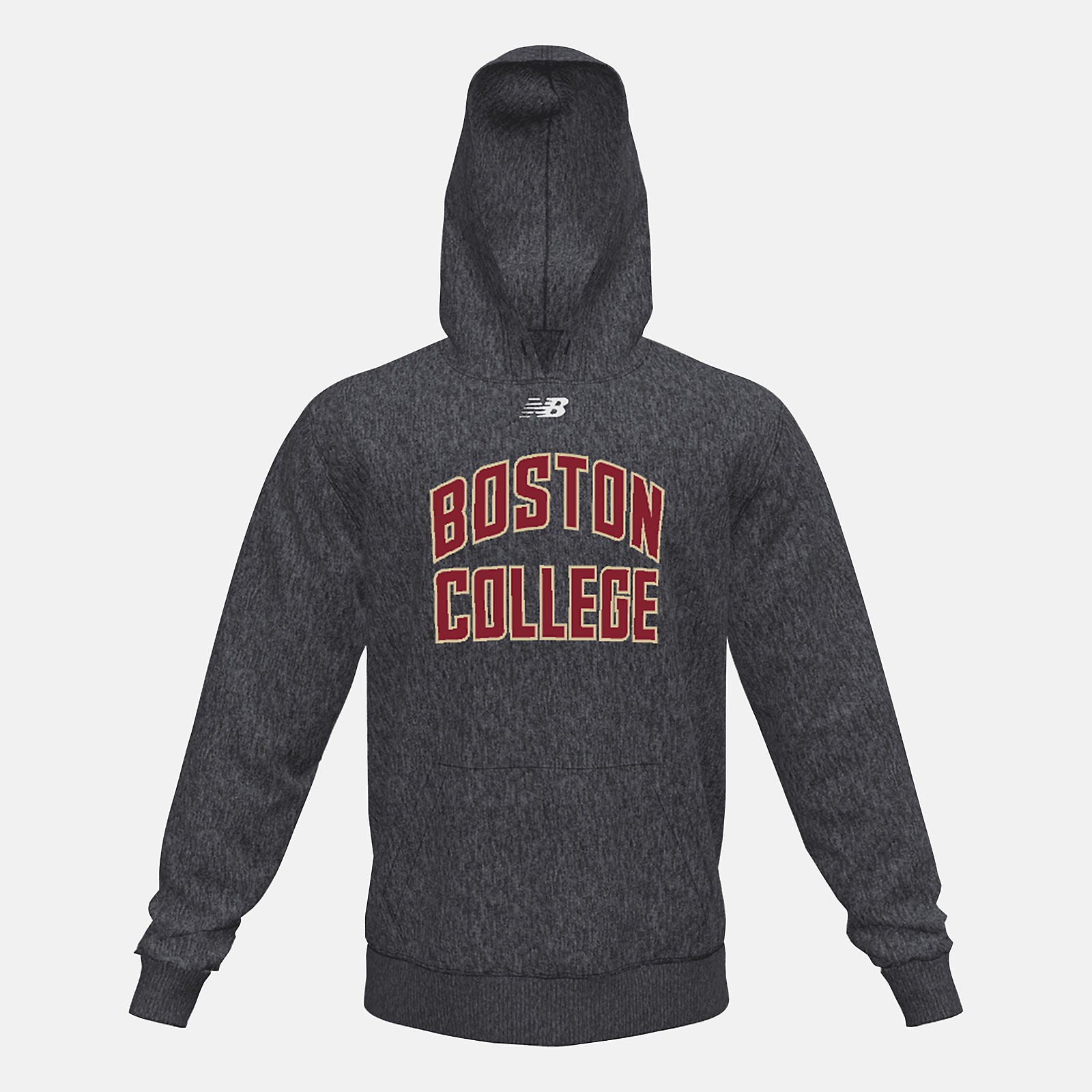 Black Heather NB Fleece Hoody(Boston College) / New Balance Men