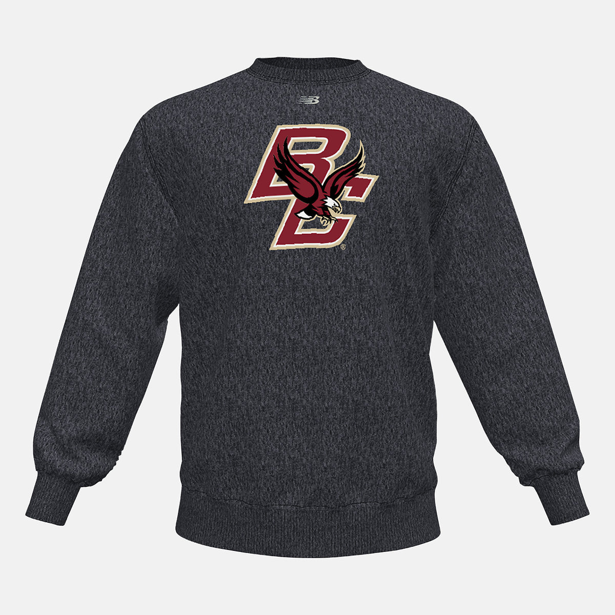 Black Heather NB Crew Fleece(Boston College) / New Balance Men