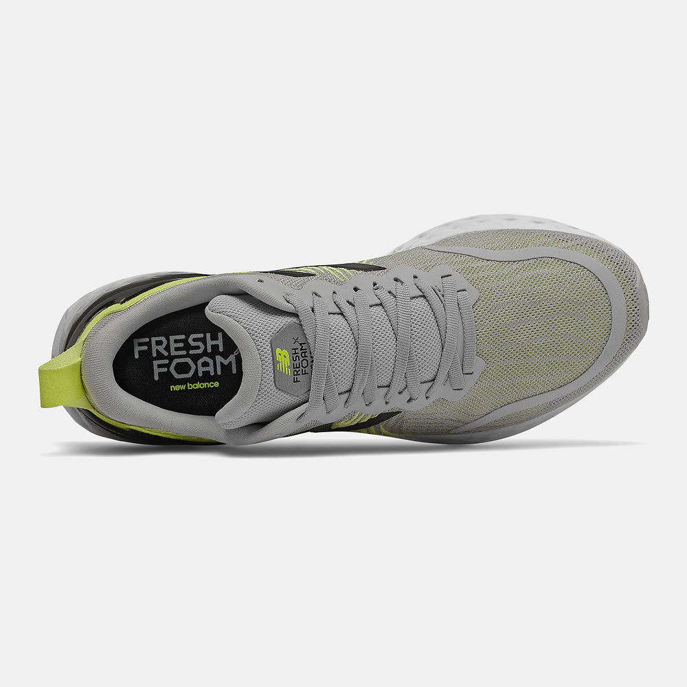 Rain Cloud/Black and Lemon Slush Fresh Foam Tempo / New Balance Men
