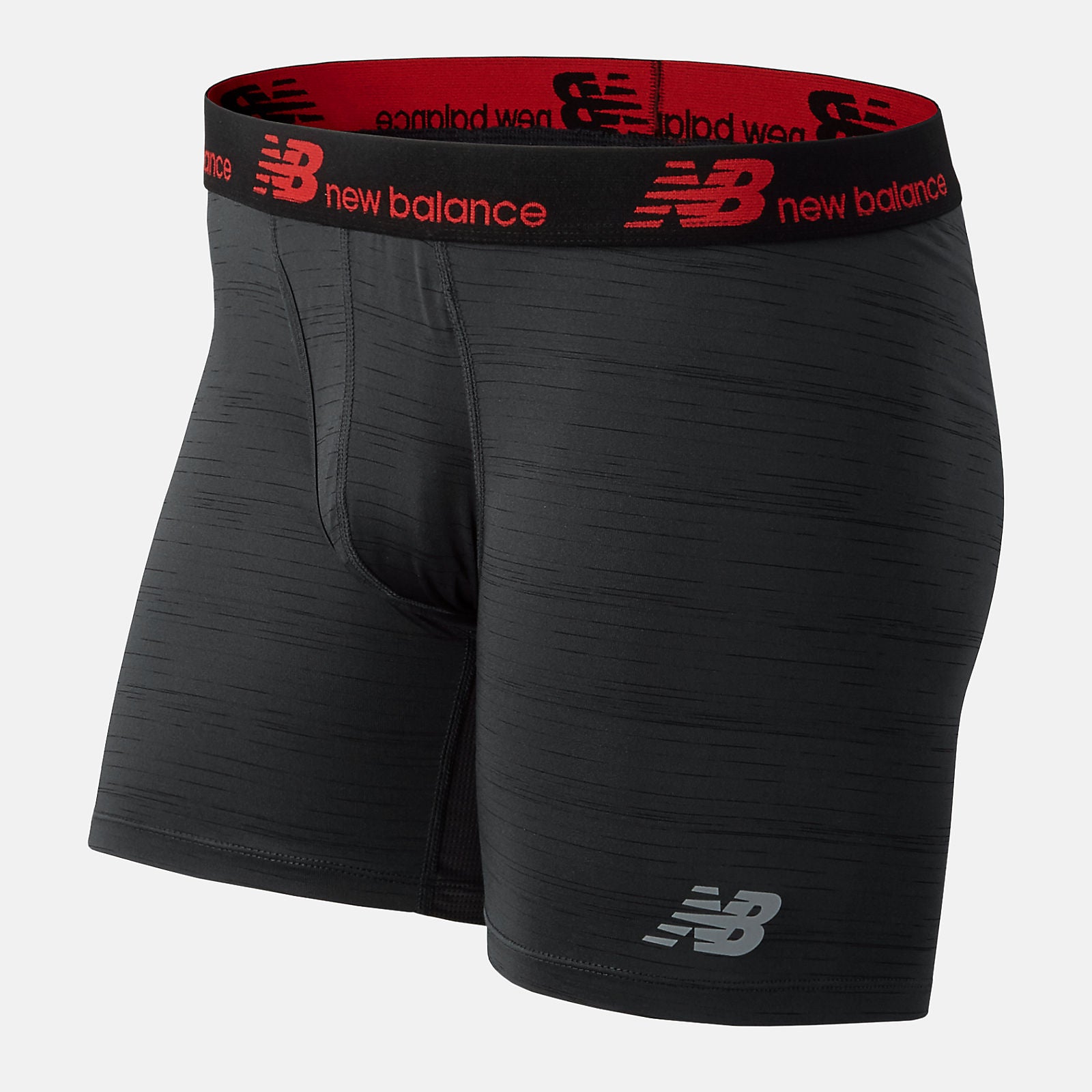 Black/Red NB Dry 6 Inch Boxer Brief 2 Pack / New Balance Men
