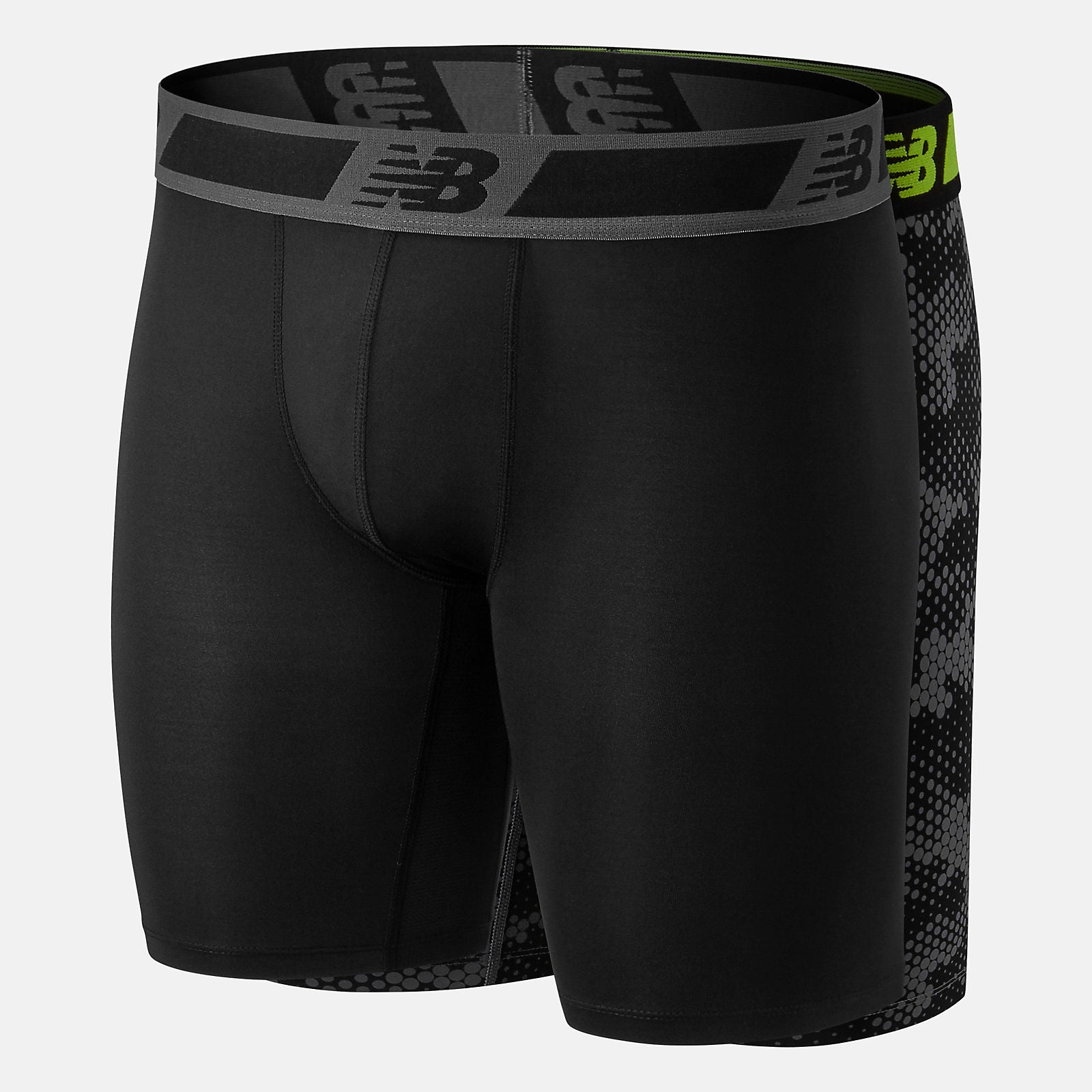 Black/Black Camo Men Dry/Fresh 9 Inch Brief 2 Pack / New Balance Men
