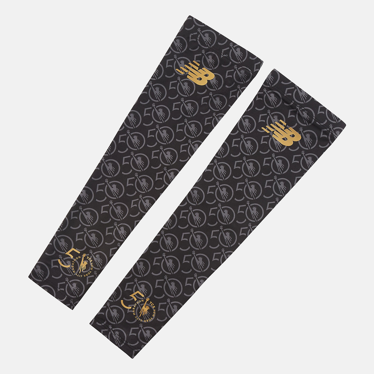 Black/White NYC Marathon Arm Sleeves / New Balance Women|Men