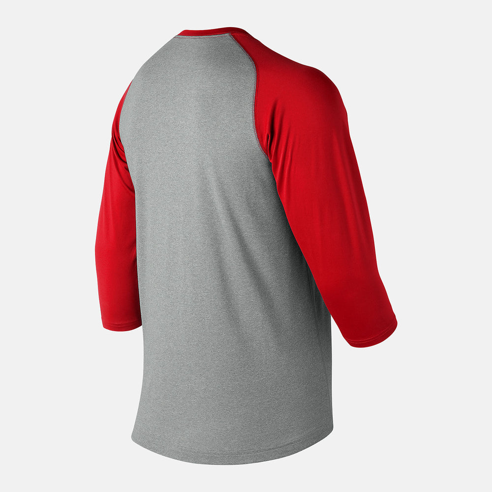 Team Red Inline 3/4 Baseball Raglan Top / New Balance Men