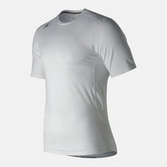 White NB SS Compression Top / New Balance Men