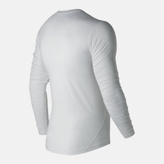 White NB LS Compression Top / New Balance Men
