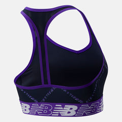 Deep Violet NB Pace Bra Printed 3.0 / New Balance Women
