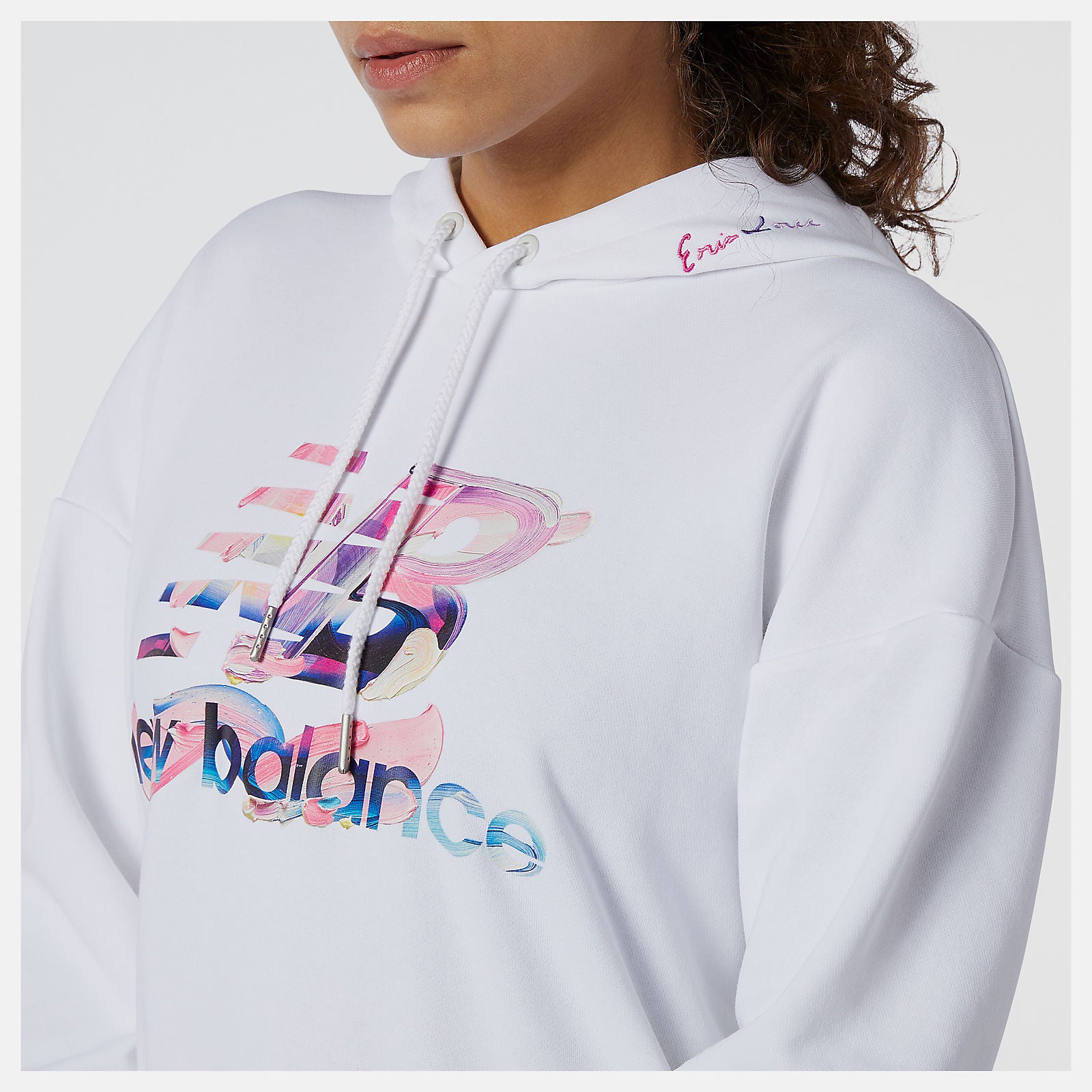 White NB Athletics Erin Loree Hoodie Dress / New Balance Women
