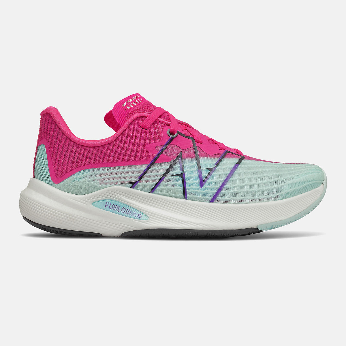Pale Blue/Pink Glo FuelCell Rebel v2 / New Balance Women