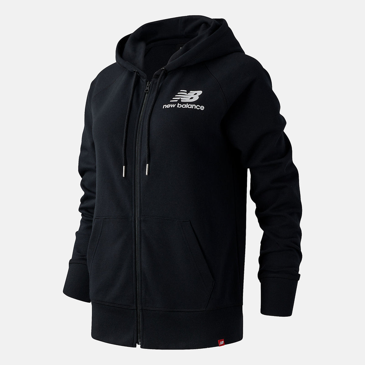 Black Essentials FZ Hoodie / New Balance Women