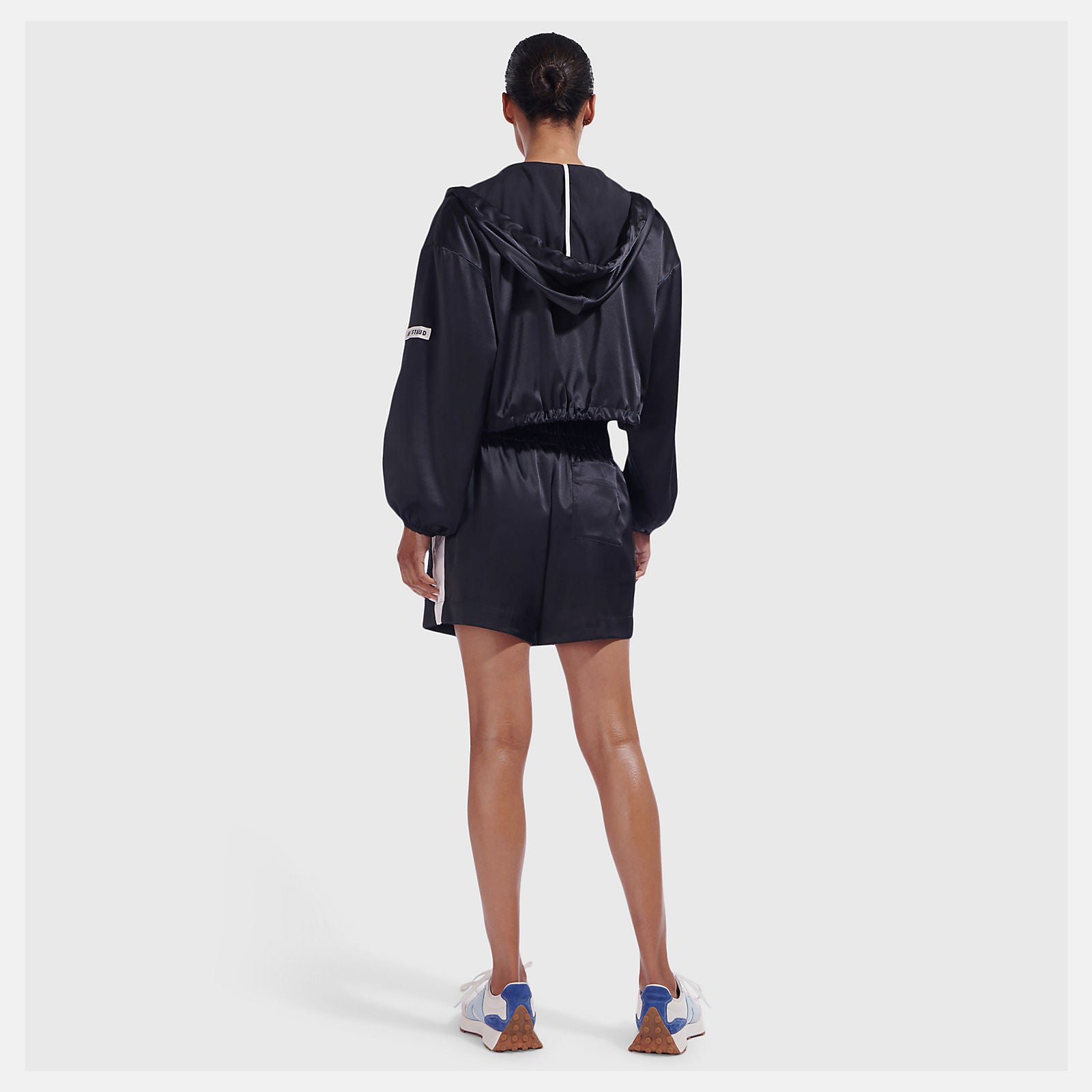 Black NB x Staud Hooded Jacket / New Balance Women