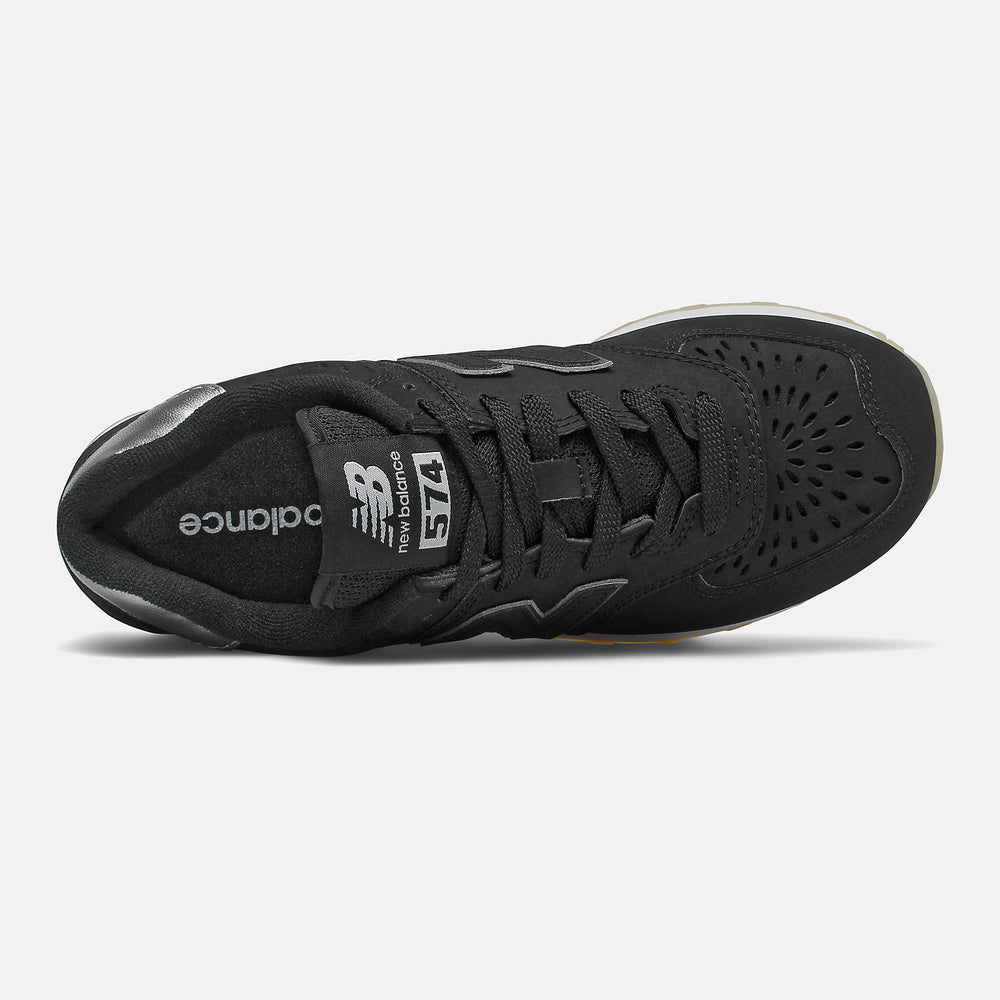 Black/Dark Silver Metallic 574 / New Balance Women