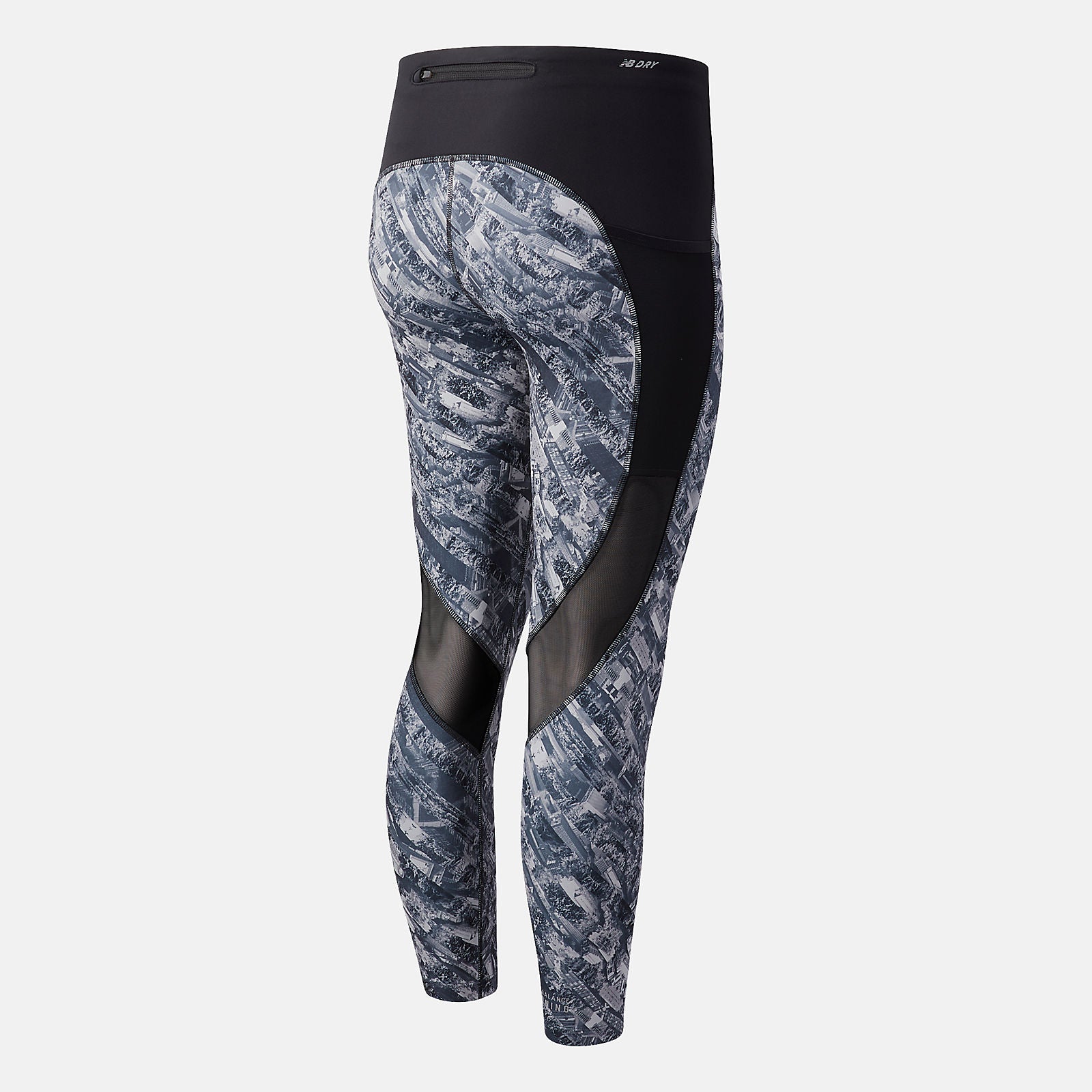 Light Aluminum NYC Marathon Printed Impact Run Crop / New Balance Women