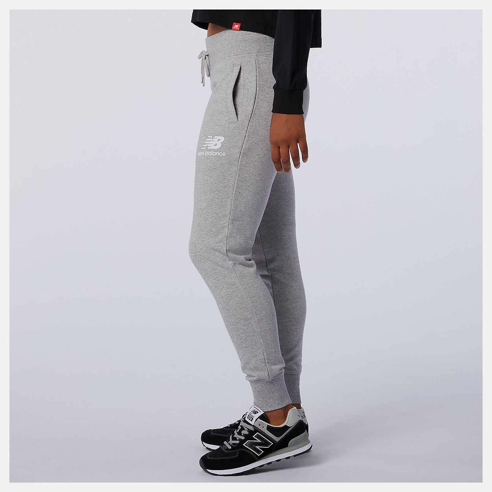 Athletic Grey NB Essentials French Terry Sweatpant / New Balance Women