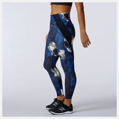 Blue Transform 7/8 NBSleek Printed Tight / New Balance Women