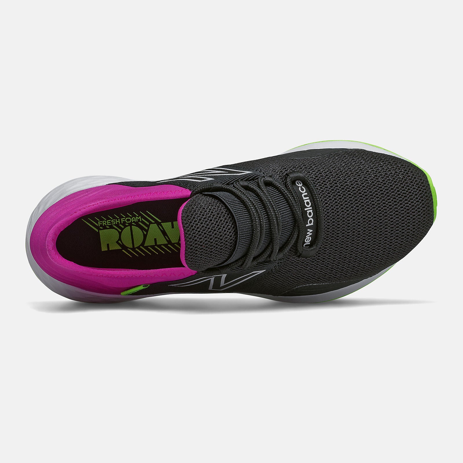 Black/Poisonberry and Lime Glo Fresh Foam Roav / New Balance Women