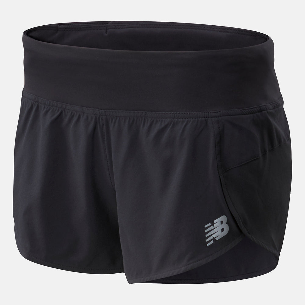 Black Impact Run Short 3 Inch / New Balance Women