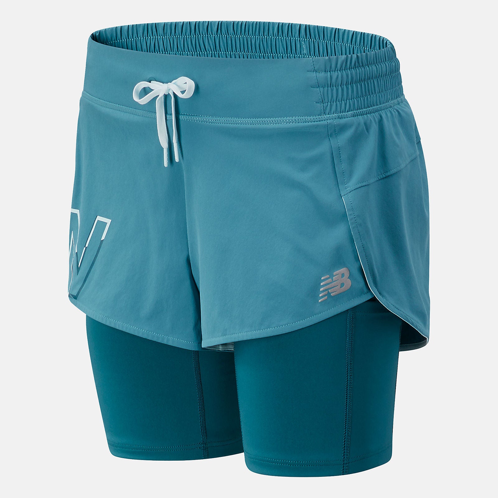Sea Printed Impact Run 2 In 1 Short / New Balance Women