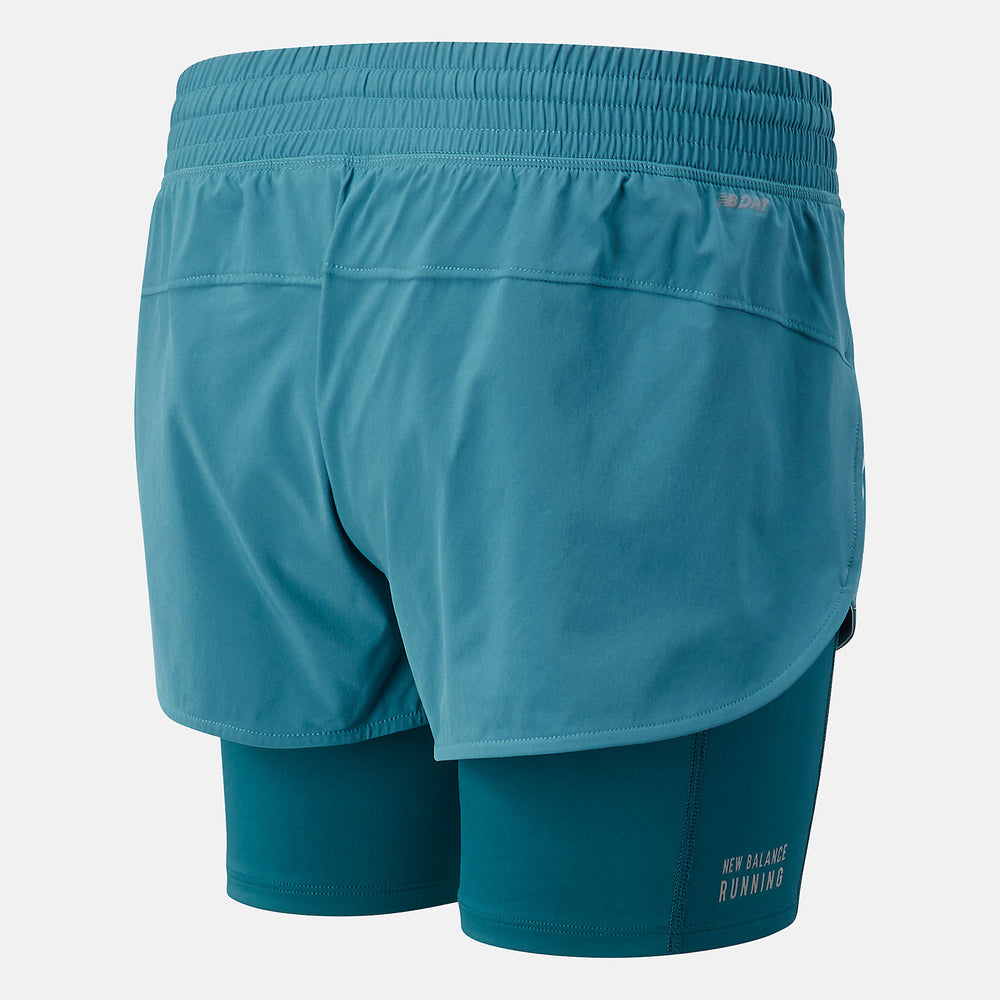 Sea Printed Impact Run 2 In 1 Short / New Balance Women