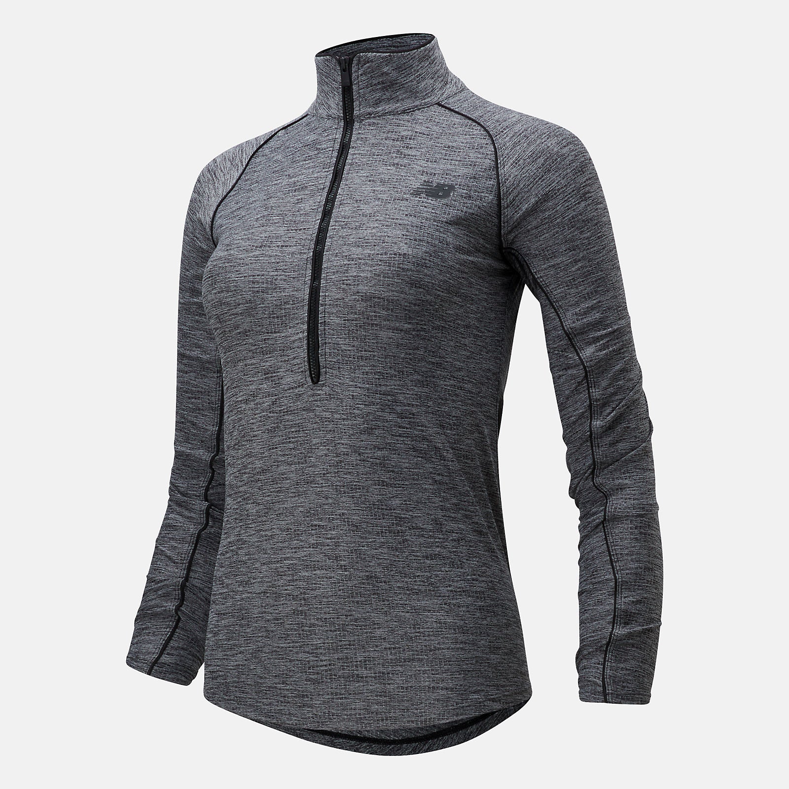 Black Heather Transform 1/2 Zip / New Balance Women