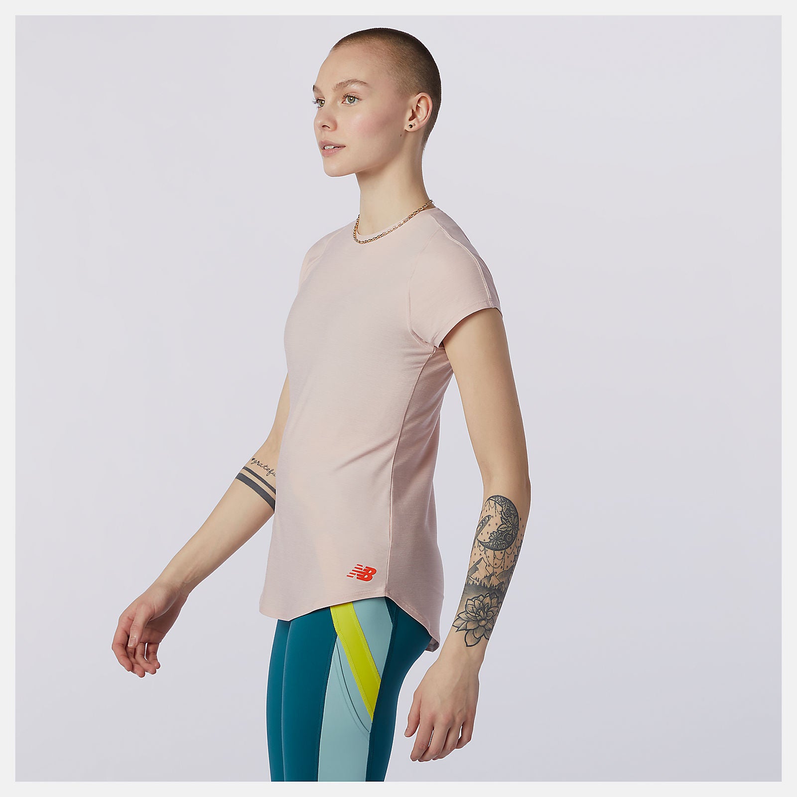 Oyster Pink Transform Perfect T / New Balance Women